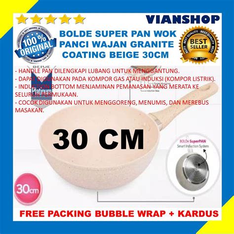 Jual Bolde Panci Penggorengan Wajan Granit Ceramic Super Pan Keramik