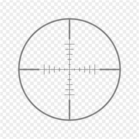 Sniper rifle aim isolated on transparent background crosshair target ...