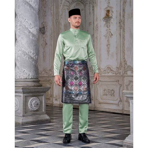 Jual Setelan Baju Melayu Pria Teluk Belanga Bahan Katun Toyobo Satu Set