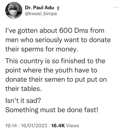 Doctor Excites Gh Youths With List Of High Paying Sperm Donation