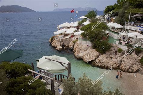 Beach Club Kas Pronounced Kash Turkey Editorial Stock Photo - Stock Image | Shutterstock