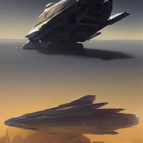 KREA AI Spaceship By Jean Giraud Concept Art By Anthony Ma