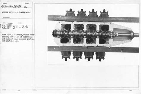 Airplanes Engines View Of O X Motor Upside Down Showing