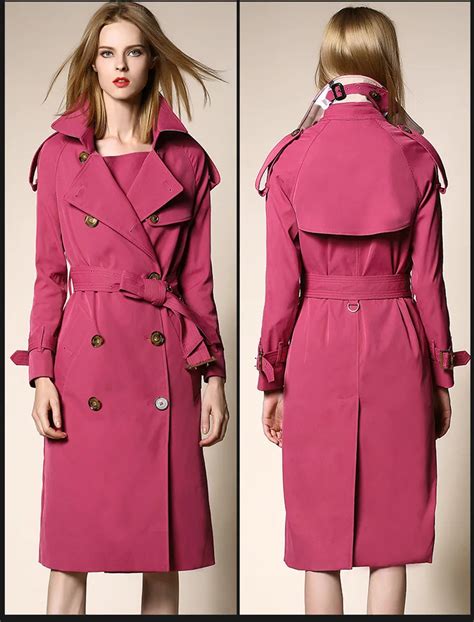 High Quality Double Breasted Trench Coat British Style Womens