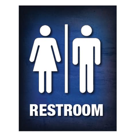 Mens And Womens Restroom Sign Signquick