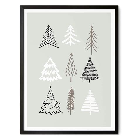 Poster Kristina Oh Christmas Trees Wall Art It