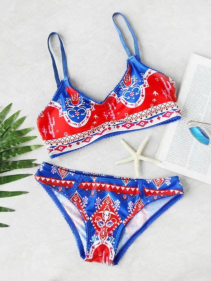 Mixed Print Beach Bikini Set Bikinis Bikini Beach Hot Sex Picture