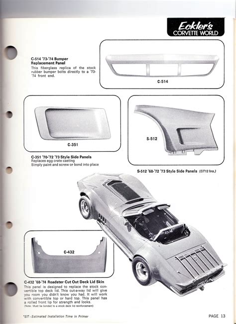 Eckler's Catalog: Circa 1974 - CorvetteForum - Chevrolet Corvette Forum ...