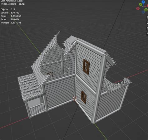 Procedural Abandoned House With Geometry Nodes By Malgure