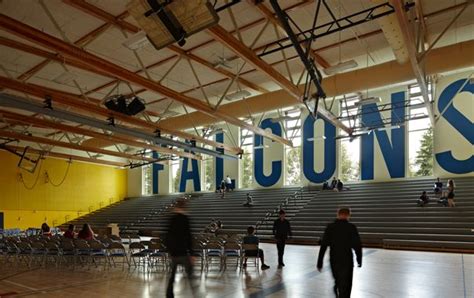 Finn Hill Middle School Mahlum School Interior Gym Architecture