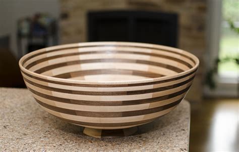 Segmented Striped Salad Bowl By Joefitz LumberJocks