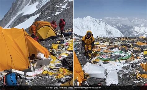 Video Shows Shocking Amounts Of Trash Piling Up At Mount Everest