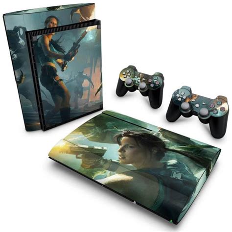 Adesivo Compatível PS3 Super Slim Skin Lara Croft And The Guardian Of