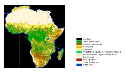 Grassland In Africa Map