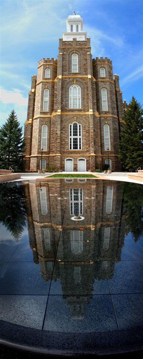 Logan Utah Temple Reflection Pond