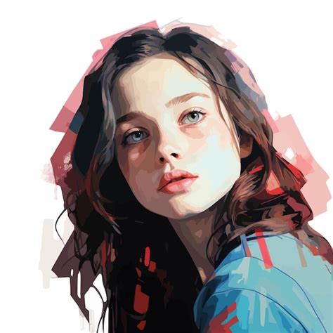 Premium Vector American Beautiful Girl