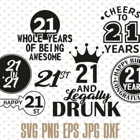 In Svg Twenty First Birthday Svg St Birthday Svg Etsy