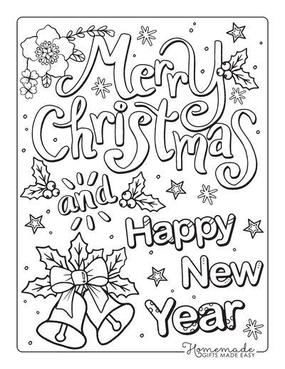 Free Printable Christmas Coloring Pages For Adults New Year Coloring