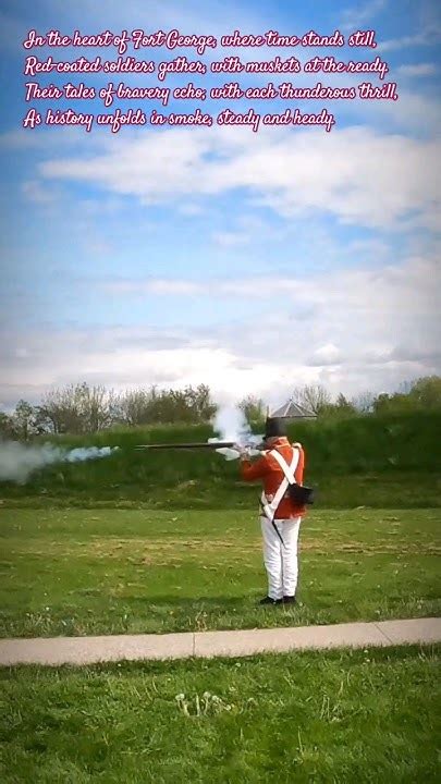 💂musket Firing Demo At Fort George National Historic Site Fortgeorge