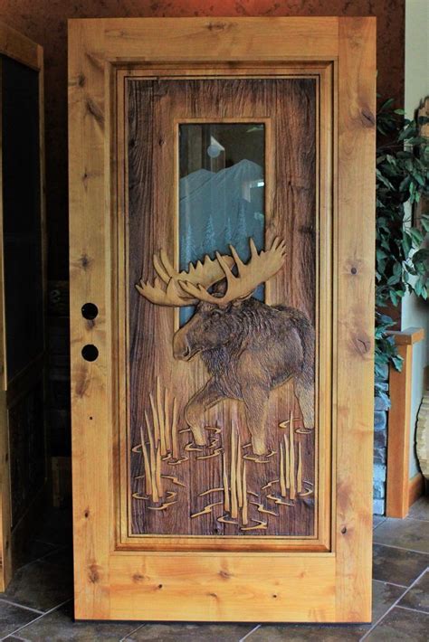 Carved Wood Front Doors Great River Door Co In Wood Front