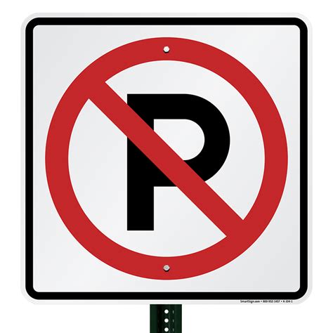 24 in. x 24 in. Aluminum No Parking Sign, SKU: K-104-1