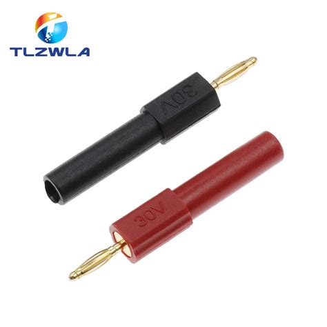 Pcs Gold Plated Mm Male To Mm Female Banana Plug Jack Off