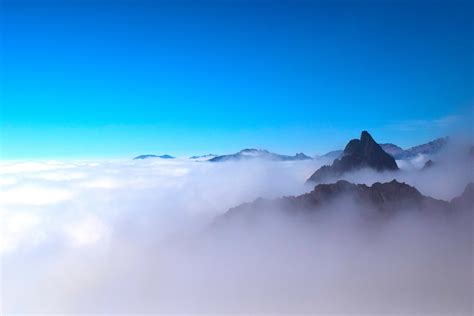 Sea Of Clouds Mountains Peak 5k, HD Nature, 4k Wallpapers, Images ...