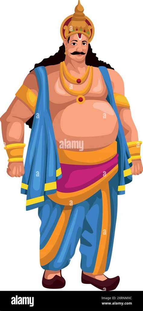 King Mahabali Of Hindu Mythology Stock Vector Image Art Alamy