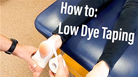 How To Perform Low Dye Taping YouTube