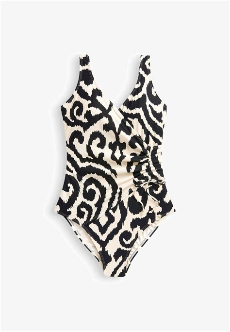 Next Ruched Side Tummy Control Swimsuit Badeanzug Mono Aztec