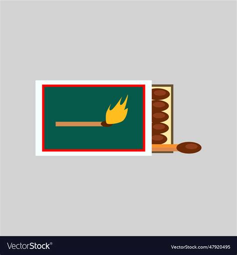 Box Of Matches Fire Matchbox Matchstick Royalty Free Vector