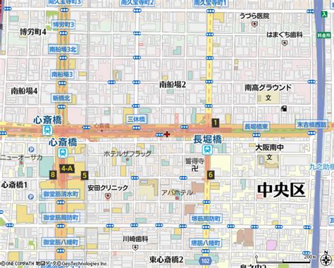 長堀通（大阪市道路名）の住所・地図｜マピオン電話帳