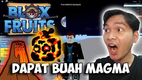 Aku Makan Buah Magma Di Roblox Blox Fruits Youtube