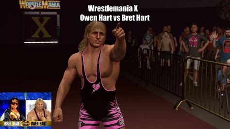 WWF Wrestlemania X Owen Hart Vs Bret Hart YouTube