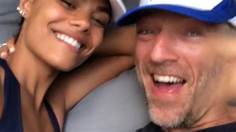 Vincent Cassel S Wife Tina Kunakey Debuts Baby Bump Vincent