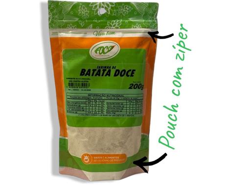 FARINHA DE BATATA DOCE 1KG BRANCA FOCO ALTERNATIVO Foco