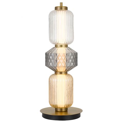 torso led table lamp brass warm white torso tl brs