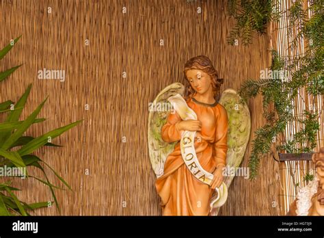 Angel From Christmas Nativity Scene Stock Photo Alamy