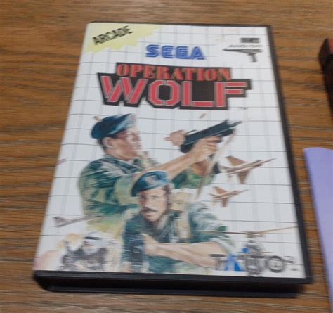 Sega Master System Operation Wolf Vgc Pal Complete With Manual