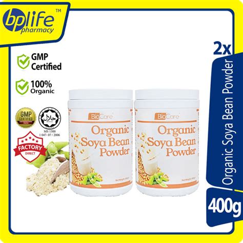 Biocare Organic Soya Bean Powder 2x 400g Lazada