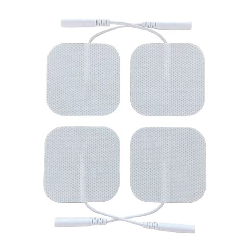 Electrotherapy Replacement Pads 2 X 2 Premium White Cloth Electrode