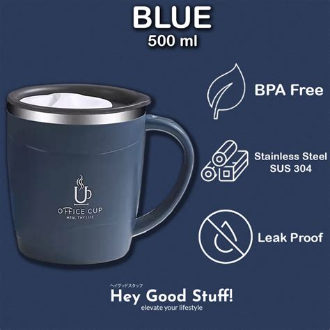 Jual MUG GELAS KOPI AESTHETIC STAINLESS STEEL 304 TAHAN PANAS ANTI