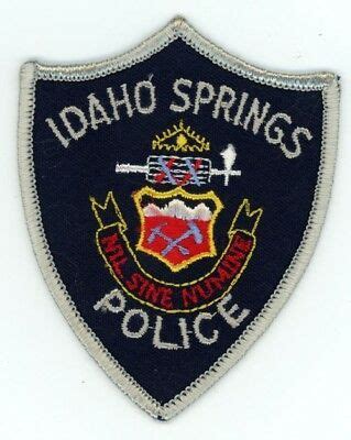 Us State Of Colorado City Of Idaho Springs Police Department Patch