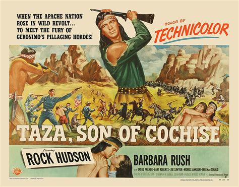 Rock Hudson Barbara Rush Taza Son Of Cochise 1954 11 X 14 Lc Reprint Ebay