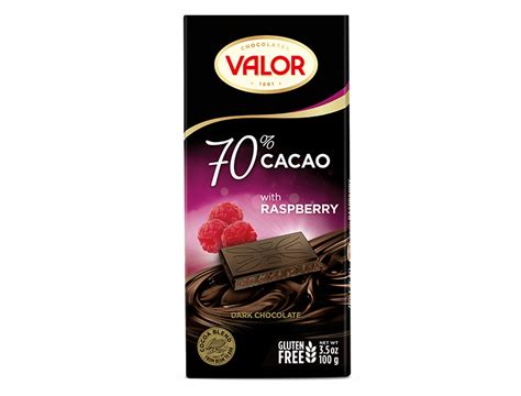 Chocolate Negro 70 Frambuesa 100g Export Sin Fondo Chocolates Valor