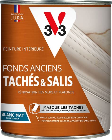 Peinture Mur Et Plafond Blanc Mat V33 Rénovation 1l Leroy Merlin