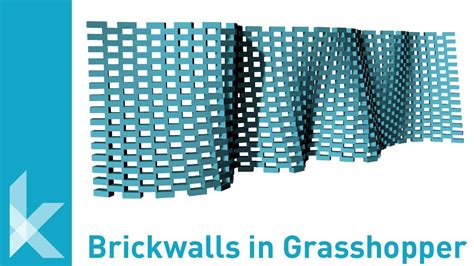 How To Generate A Brick Wall In Grasshopper Tutorial Youtube