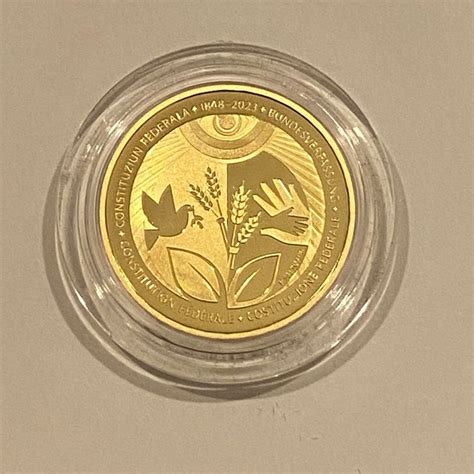 Swissmint Jahre Bundesverfassung Gold Polierte Platte Kaufen Auf