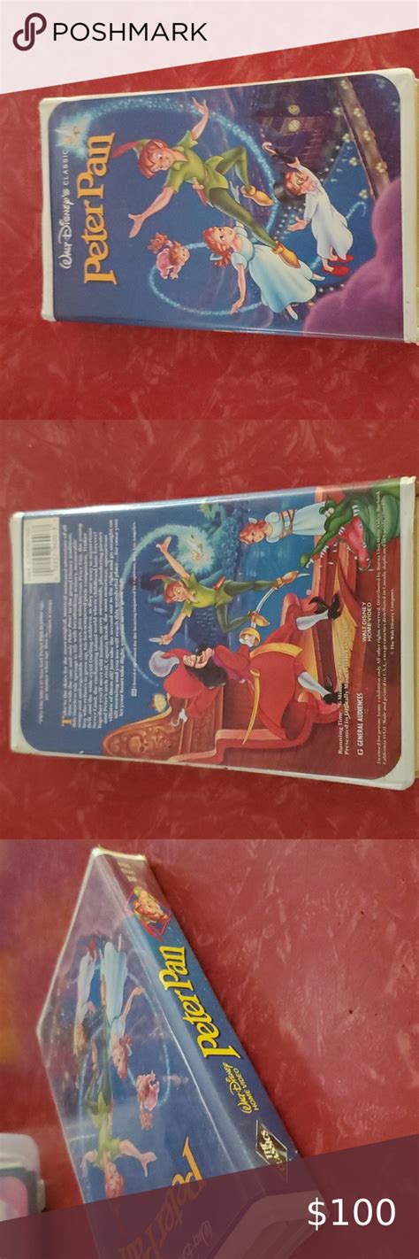 Black Diamond Walt Disney Peter Pan Vhs Tape Disney Home Walt