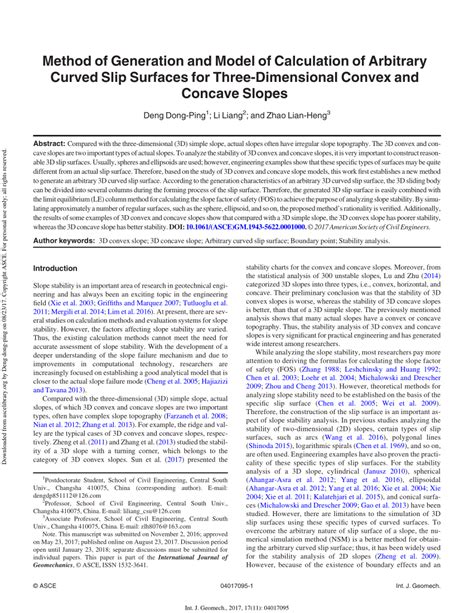 Pdf Method Of Generation And Model Of Calculation Of Arbitrary Curved